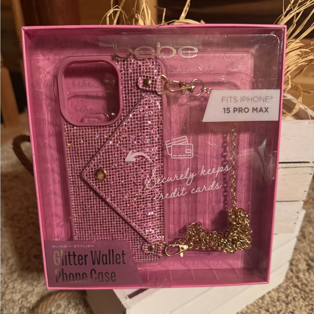 bebe Glitter Wallet Phone Case